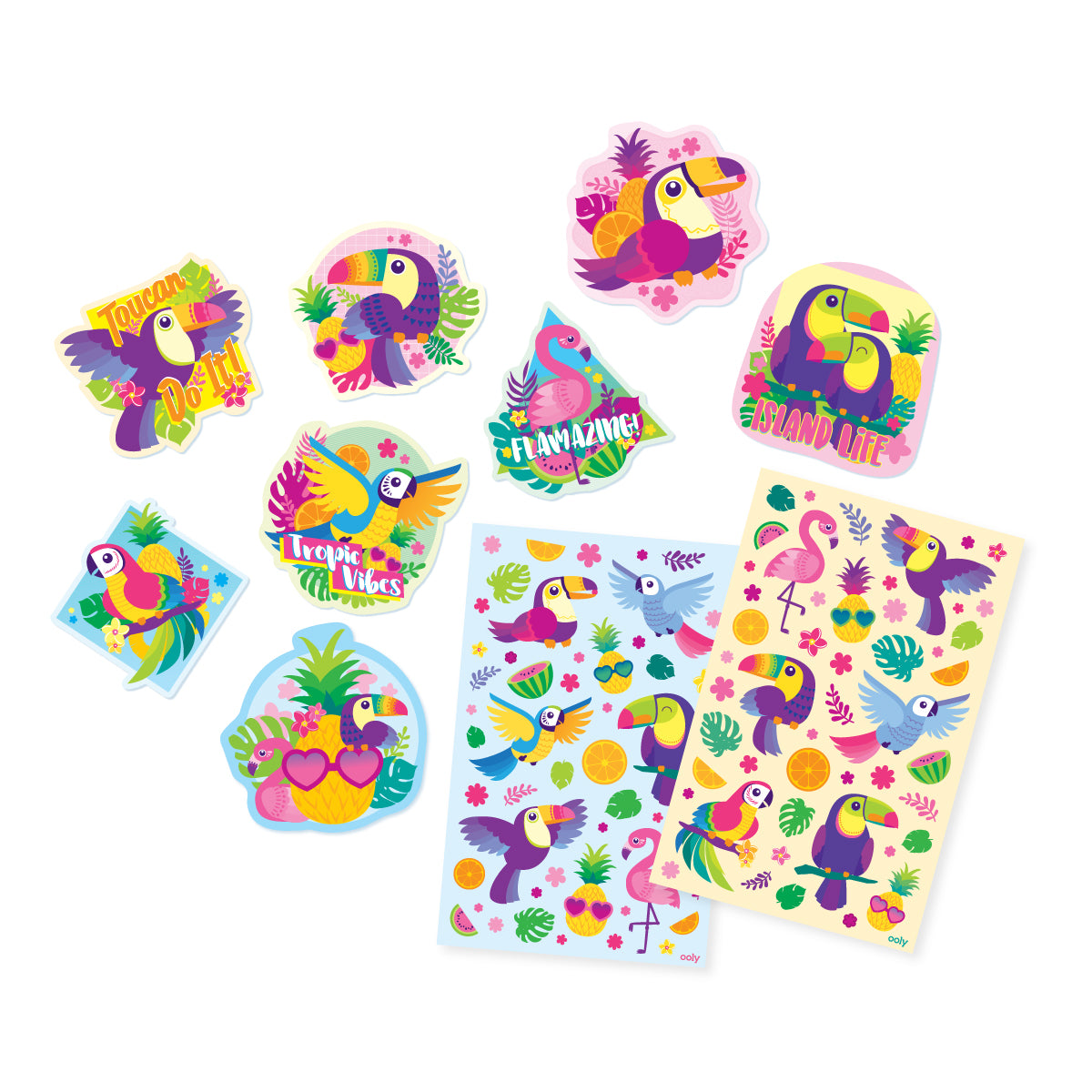 Scented Scratch Stickers: Tropical Birds