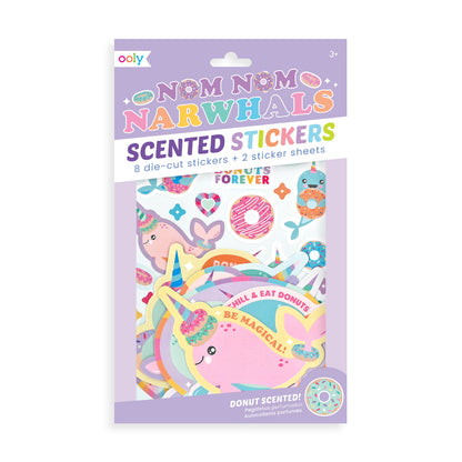 Scented Scratch Stickers - Nom Nom Narwhals