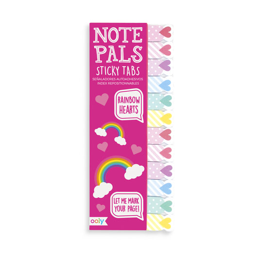 Note Pals Sticky Tabs - Rainbow Hearts