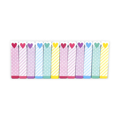 Note Pals Sticky Tabs - Rainbow Hearts