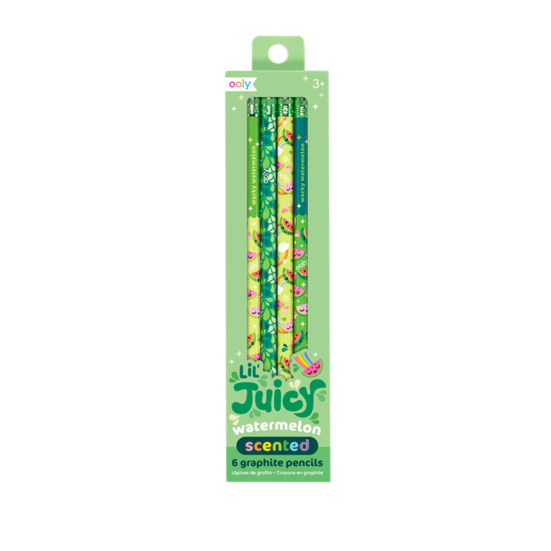 Lil Juicy Scented Graphite Pencils - Set of 6 - Watermelon