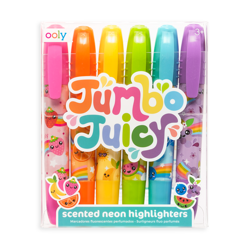 Jumbo Juicy Scented Highlighters - Set of 6