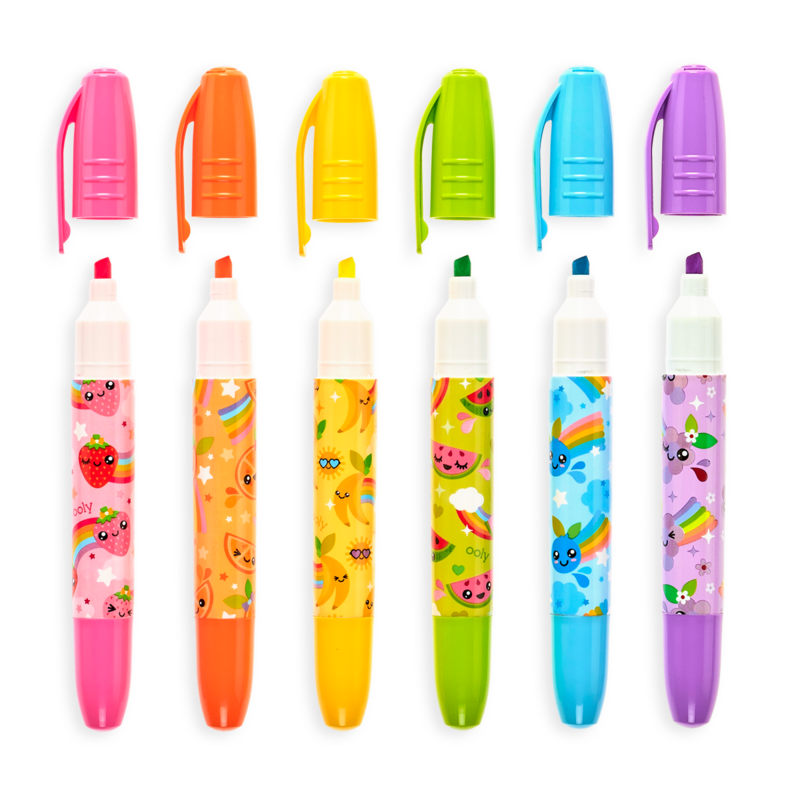 Jumbo Juicy Scented Highlighters - Set of 6