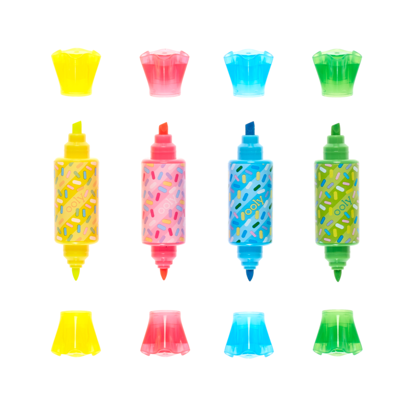 Sugar Joy Double Ended Scented Highlighters - Set of 4