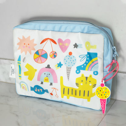 The Suzy Ultman Stationery Pouch -  Blue