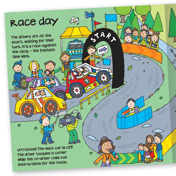 Convertible Race Car | Sit-in Car & Fun Playmat & Racing Storybook for 3–6 Years