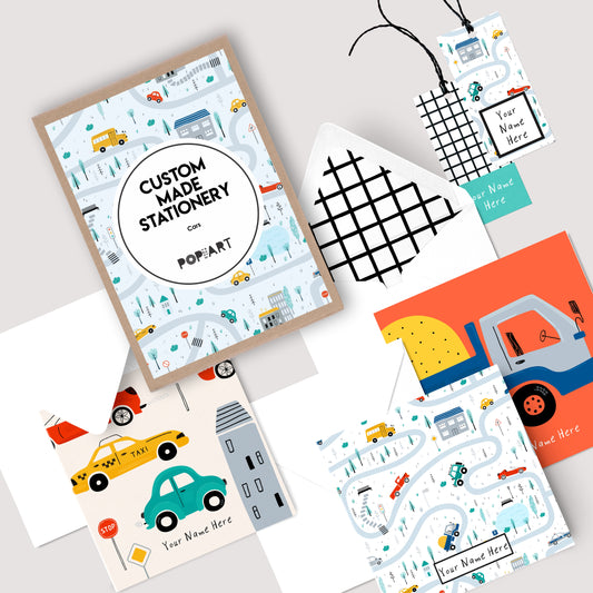 Personalised Gift Cards & Tags - Cars