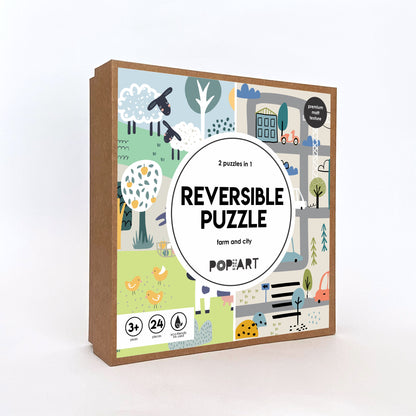 Reversible Puzzle - Farm and City