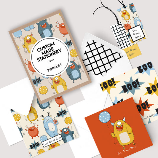 Personalised Gift Cards & Tags - Monsters