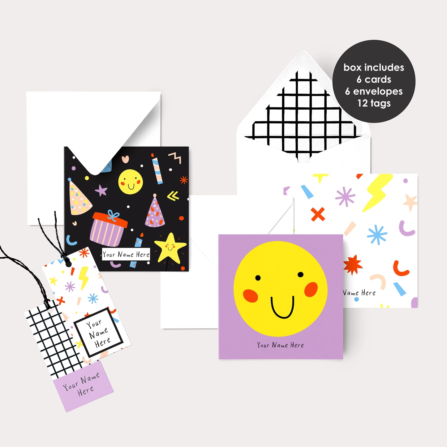 Personalised Gift Cards & Tags - Party