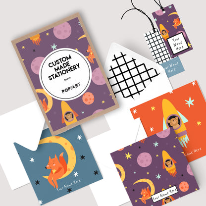 Personalised Gift Cards & Tags - Space