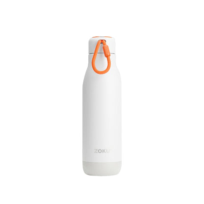 thinKitchen™ Zoku  White Pc Stainless Bottle, 750ml