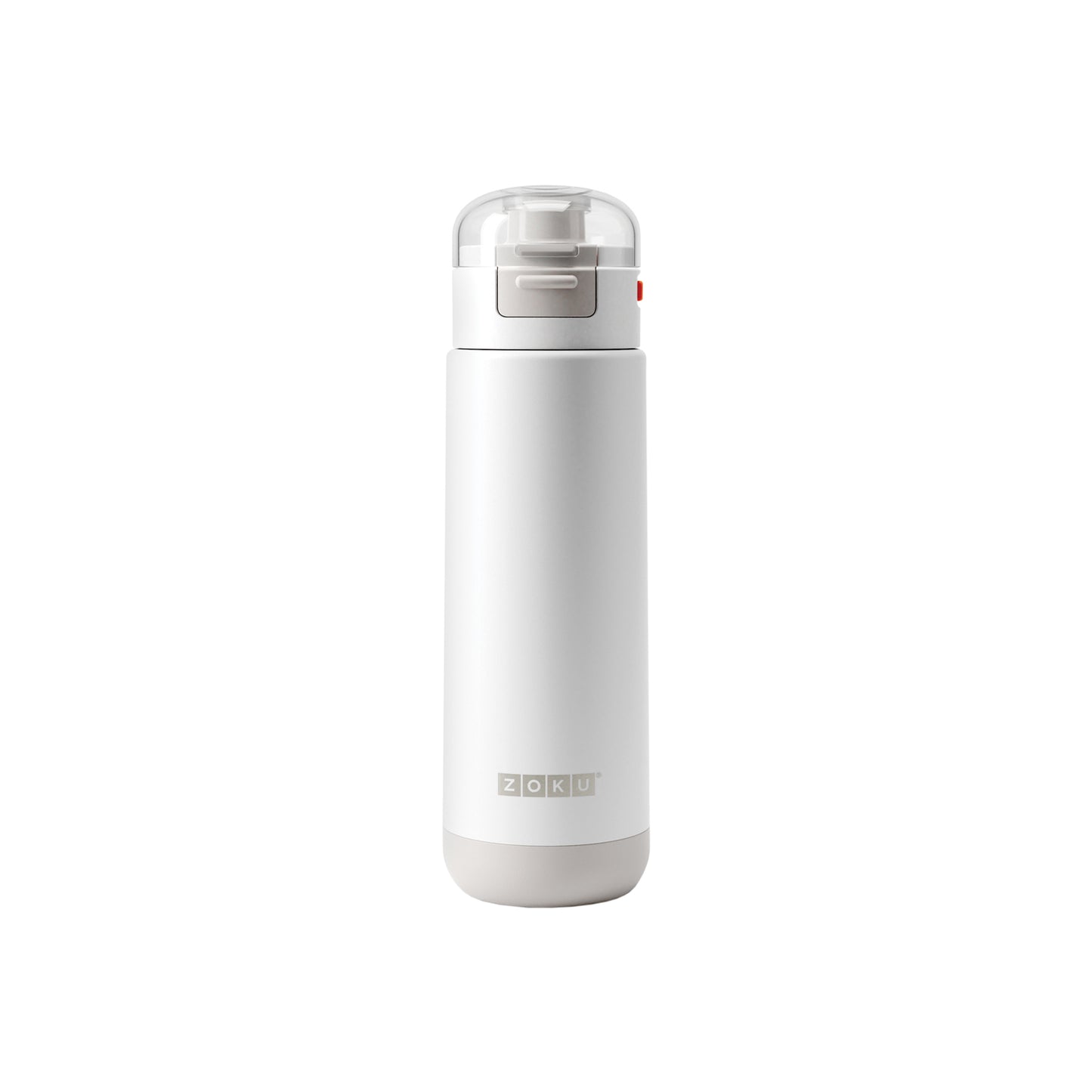 thinKitchen™ Zoku White Stainless Flip Top Bottle, 500ml