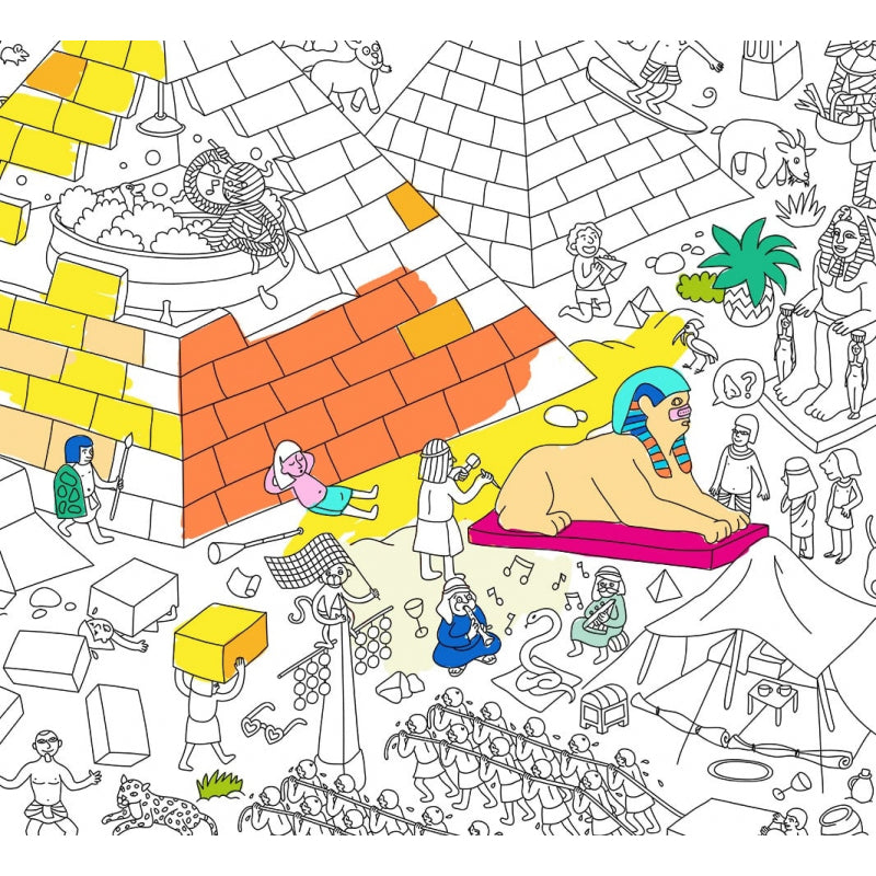 Giant Colouring Poster - Pyramid